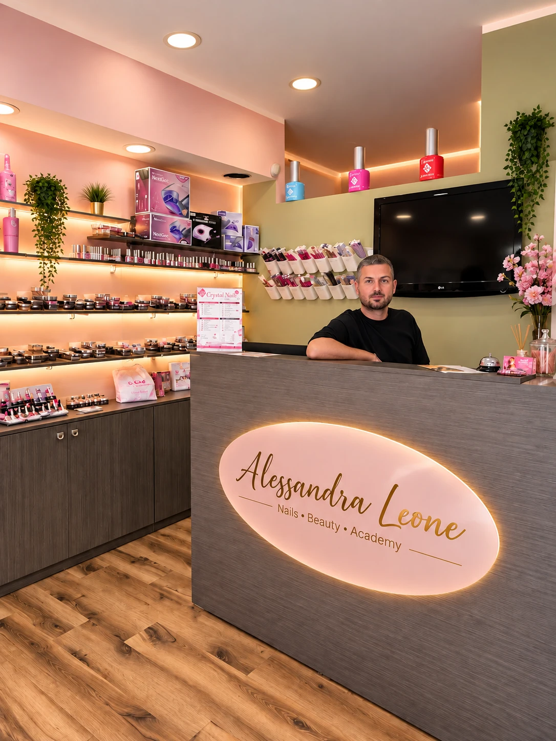 Reception dell'Alessandra Leone Nails Beauty Academy